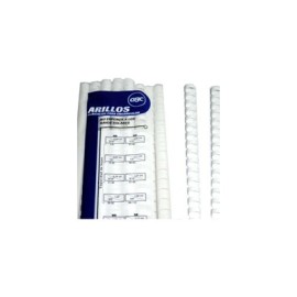 Arillo plastico GBC 7/8 blanco (141-170 hojas) con 25 piezas