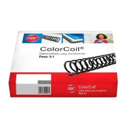Espiral plastico paso 3:1 20mm. transparente con 38 piezas Gbc 4345