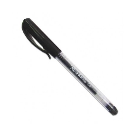 Boligrafo gel Paper mate fino con 6 piezas negro 2066236