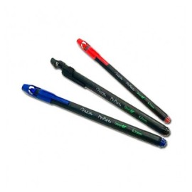 Boligrafo punto fino rojo con 12 piezas pin point green (ecologico)...