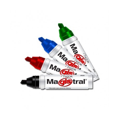 Marcador magistral aluminio azul Azor