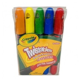 Crayon Crayola twistable extra suave con 5 piezas