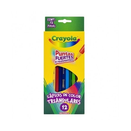 Colores Crayola triangulares con 12 largos