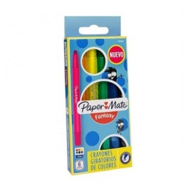 Crayones giratorios Paper mate con 6 piezas surtido
