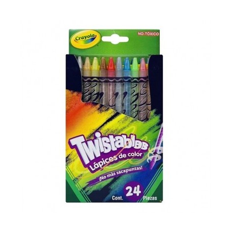 Colores Crayola twistables retractiles con 24 largos