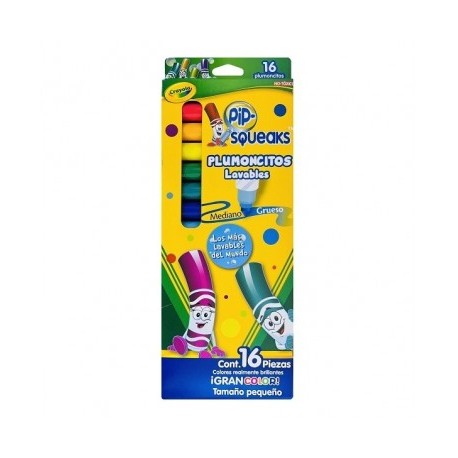 Pip squeaks con 16 piezas Crayola