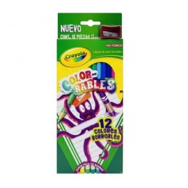 Colores Crayola borrables con 12 largos