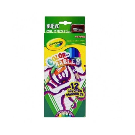 Colores Crayola borrables con 12 largos