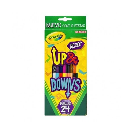 Colores Crayola duales con 12 largos