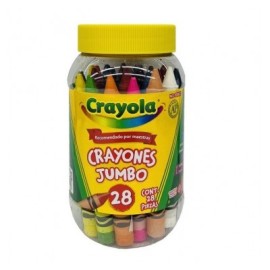 Crayon Crayola en bote con 28 piezas