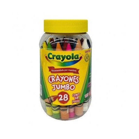Crayon Crayola en bote con 28 piezas