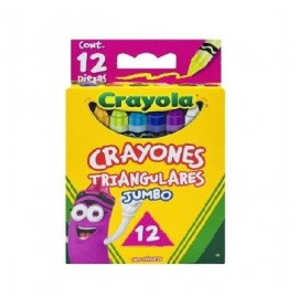 Crayon Crayola jumbo triangular con 12 piezas