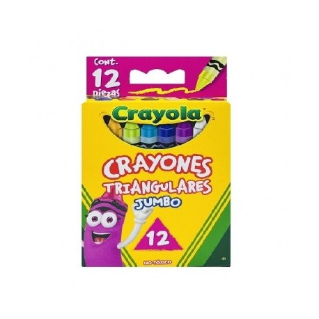 Crayon Crayola jumbo triangular con 12 piezas