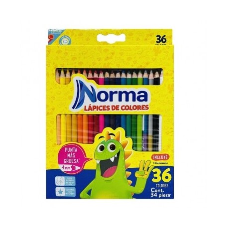 Colores Norma con 36 largos