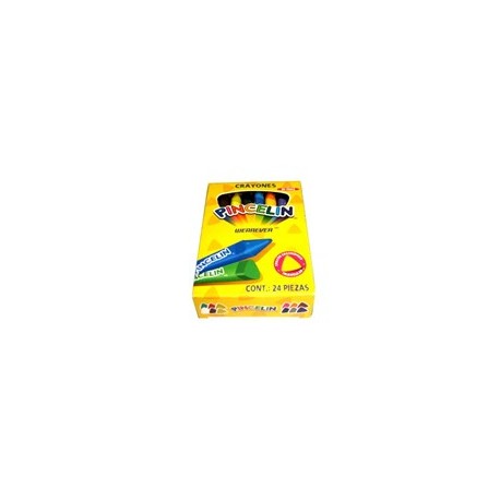 Crayon Pincelin delgado triangular con 24 piezas