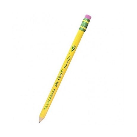 Lapiz Ticonderoga preescolar número 2 con 12 piezas