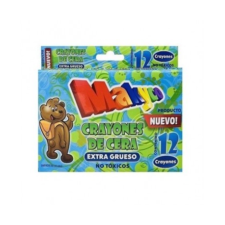 Crayon Makyco extragrueso con 12 piezas