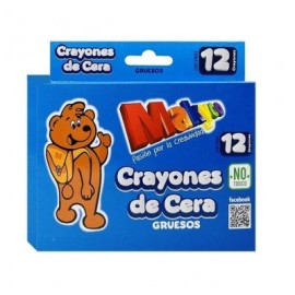 Crayon Makyco grueso con 12 piezas