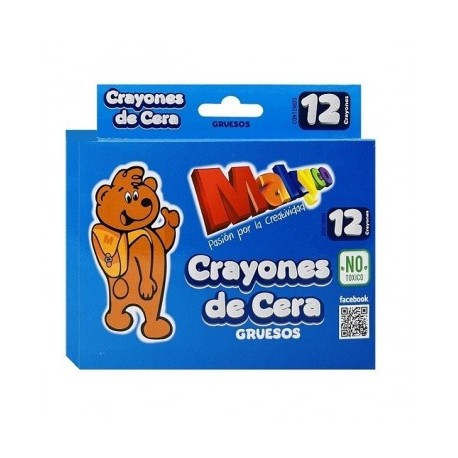 Crayon Makyco grueso con 12 piezas