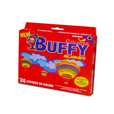 Colores Buffy kids hexagonal con 24 piezas BF8886-24