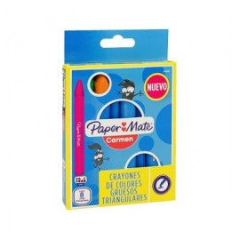Crayon Carmen extra triangular con 8 piezas