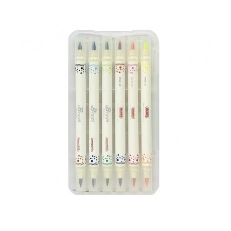 Marcador brush mnb 2c 6 rotuladores 6*12 Manny