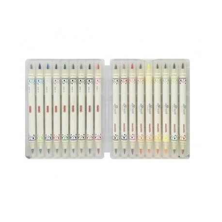Marcador brush mnb 2c 18 rotuladores 18*36 Manny