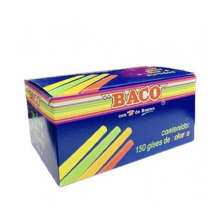 Gis de color con 150 piezas Baco
