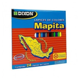 Colores mapita Dixon con 24 largos