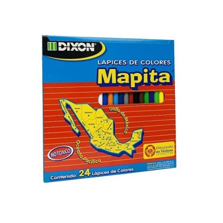 Colores mapita Dixon con 24 largos