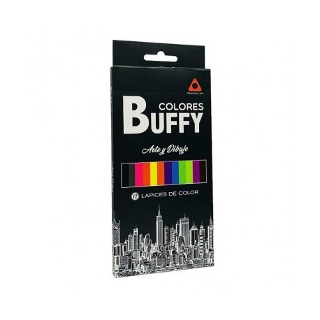 Colores Buffy triangular con 12 piezas