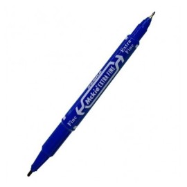 Plumin mckie extrafino doble punta Zebra azul