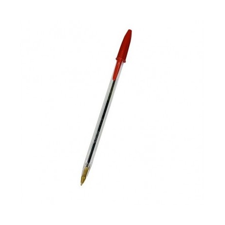 Bolígrafo punto mediano rojo con 12 piezas BIC