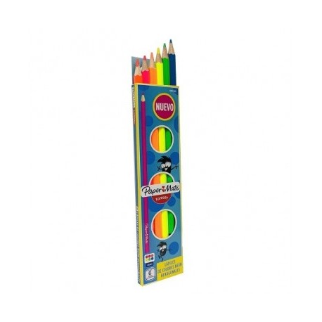 Colores Fantasy neon con 6 piezas