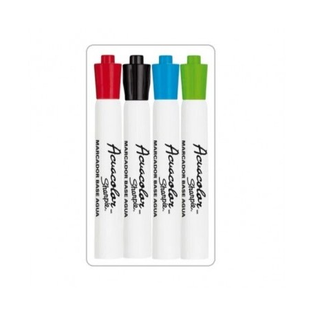 Marcador acuacolor estuche con 4 piezas Berol