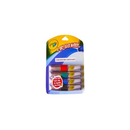Marcador Crayola para pizarron blanco con 4 piezas