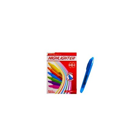 Resaltador Shely grueso azul highlighter (mod. wt7057)