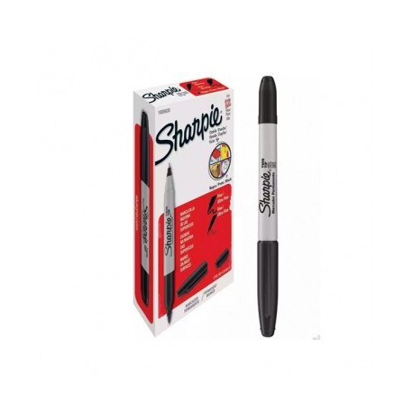 Marcador permamente Sharpie doble punta negro