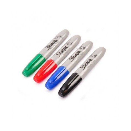 Marcador permanente grueso rojo (chisel tip) Sharpie
