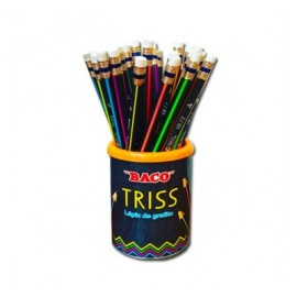 Lapiz Baco triangular no. 2 bote con 50 piezas (triss)