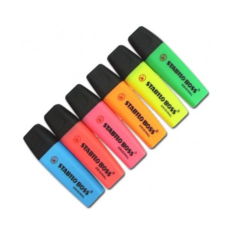 Resaltador Stabilo boss original surtido con 6 piezas