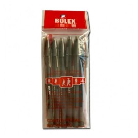 Bolígrafo punto fino negro con 6 piezas ulv lici 1.00 mm Bolex