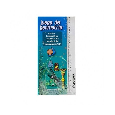 Juego de geometria Jocar mediano sin compas