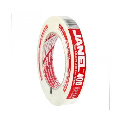 Cinta doble capa 18*50 mts (respaldo de poliestser) Janel mod. 400