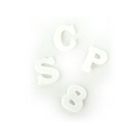 Letras plastico para pizarrón 20 mm con 960 piezas Argos