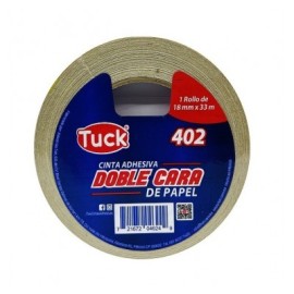 Cinta doble capa 18 x 33 metros (resp papel) Tuk (402)