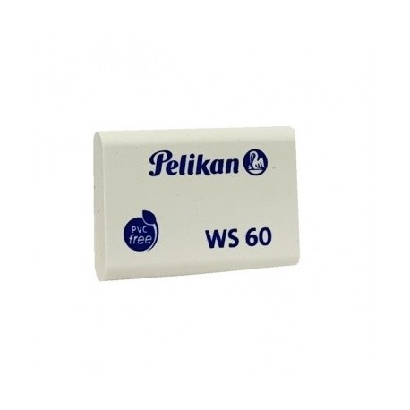 Goma ws-60 blanca chica Pelikan con 60 piezas