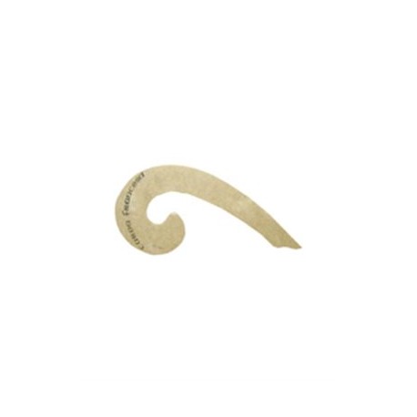 Regla curva francesa madera