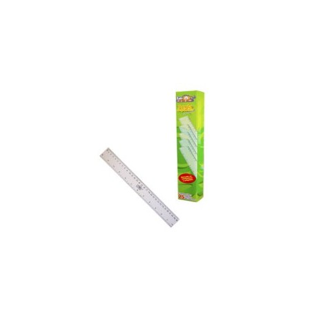 Regla de plastico de 30 cms Leoncito con 25 piezas