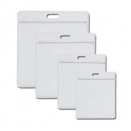 Porta gafete Chaine 14 x 12 extra grande horizontal con 25 piezas